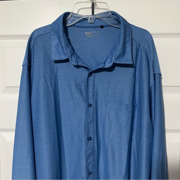Men’s size XXL blue long sleeve button down - Picture 2 of 7